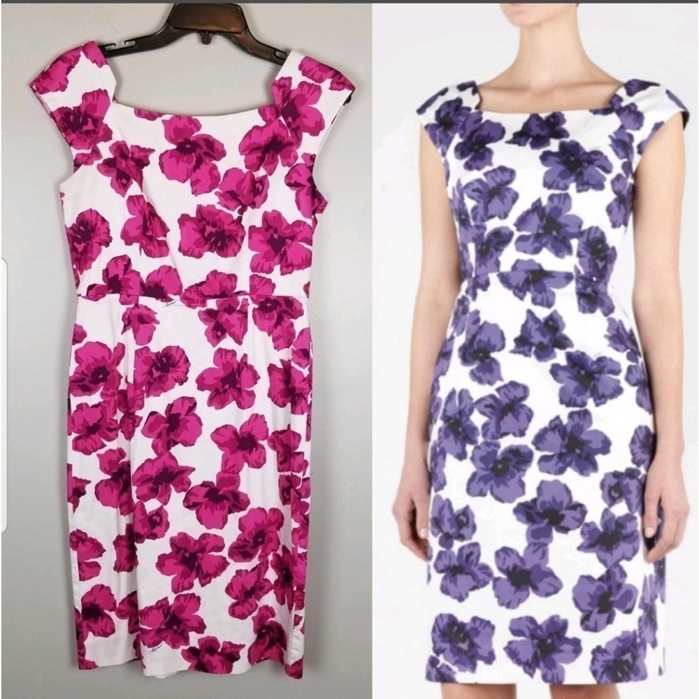 Milly katrina sheath dress, punk floral, size 6